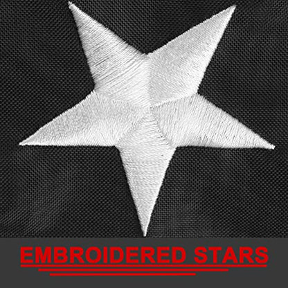 Heavy Duty American Thin Blue Line Police&Thin Red Line Firefighter Flag 3x5 FtLongest Lasting Oxford Nylon 210D | Embroidered Stars | Four Rows Stitching Fly Ends|Honoring Law Enforcement Officers - color: Red-Blue American