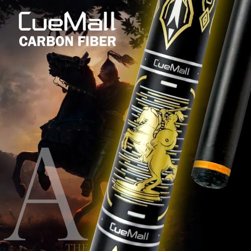 CueMall 58" 2-Piece Billiard Pool Cue Sticks,12.5mm Fiberglass Graphite Composite Billiard Cue Sticks,19oz Pool Sticks Tacos de billar for Adults Men/Women, House or Commercial/Bar Use - color: CueMall-A