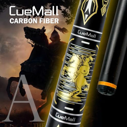 CueMall 58" 2-Piece Billiard Pool Cue Sticks,12.5mm Fiberglass Graphite Composite Billiard Cue Sticks,19oz Pool Sticks Tacos de billar for Adults Men/Women, House or Commercial/Bar Use - color: CueMall-A