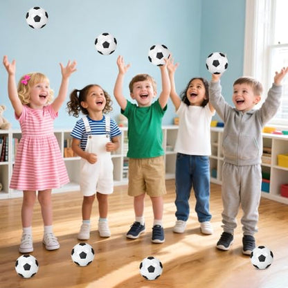 12 Pack Mini Soccer Balls for Kids, 4'' Small Soccer Ball for Pool Beach Garden Sports Game Party Supplies, Inflatable Mini Classics Soccer Balls for Indoor Outdoor Games - style: 12P Mini Classics Soccer Balls