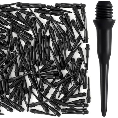 2BA Thread Plastic Tip Dart Points, Darts Plastic Tip, Soft Tip Darts - color: Black,Style 2
