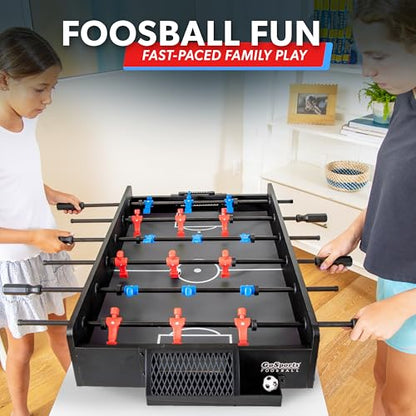 GoSports 32 Inch Tabletop Foosball Game Set - Oak or Black | Tabletop - color: Black
