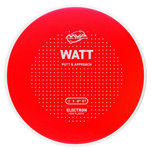 MVP Disc Sports Electron Watt Disc Golf Putter (Choose Your Firmness/Colors May Vary) - size: 165-170g, style: Firm