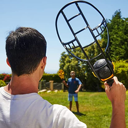Wham-O Game Time Trac-Ball II. with or Without 2 Rackets. Air Action Balls for Outdoor Play for Kids & Adults of All Ages | Original Tracball & Other Outdoor Games - style: With Rackets