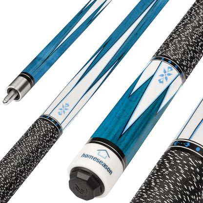 HomeSeason Pool Cue Stick 58" Billiard Cue Sticks Nylon Thread Grip Professional Low Deflection Pool Sticks - color: 18oz