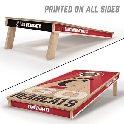 YouTheFan NCAA 2' x 4' Slogan Series Professional Wood Cornhole Game - color: Cincinnati Bearcats