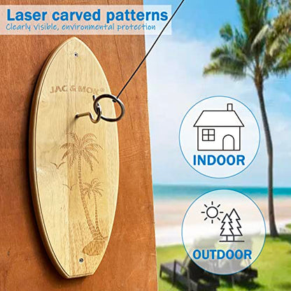 Deluxe Hook and Ring Toss Game, Outdoor Indoor Toss Game Set, Throwing Toys for Family, Party Games - style: Coconut Tree