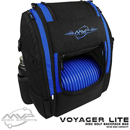 MVP Disc Sports Voyager Lite Backpack Disc Golf Bag (Choose Your Favorite Color) - color: Navy