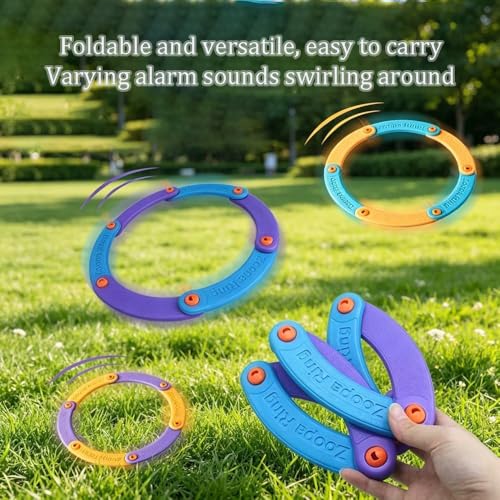 Soft Flying Disc, EVA Foam Foldable Boomerang Ring Toy with Whistling Sound Safe Outdoor Lawn Beach Pool Games Birthday Gift (Deep Blue Green) - color: Deep Blue Green