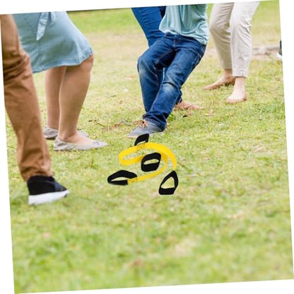 LIOOBO 2pcs Outdoor Legged Race Bands for Boy Girl Adults Team-Building Game for Birthday Parties Field Day Carnival Events Promotes Teamwork Communication Skills