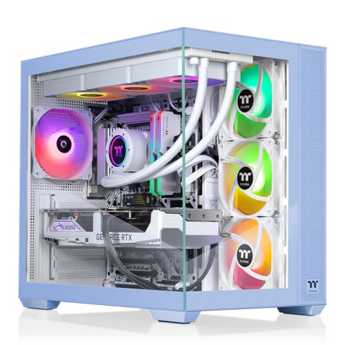 Thermaltake LCGS View i1470TH-380 Gaming Desktop (Intel® Core™ i9-14900KF, ToughRam 32GB DDR5 6400MT/s RGB Memory, NVIDIA® GeForce RTX™ 5070 Ti, 2TB NVMe M.2, WiFi, Windows 11) V38H-Z790-57T-LCS - size: 14900KF, style: 5070Ti