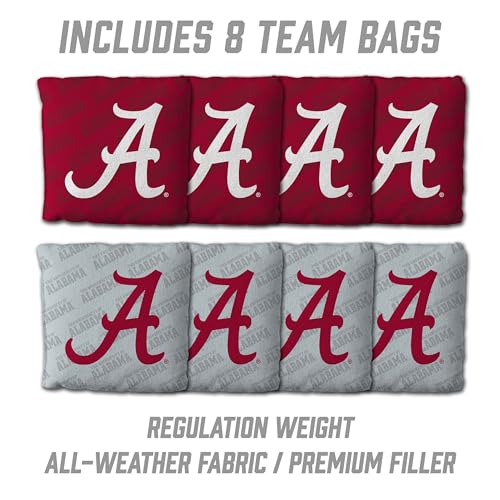 YouTheFan NCAA 2' x 4' Slogan Series Professional Wood Cornhole Game with Logo Bags - color: Alabama Crimson Tide