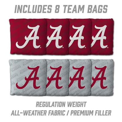 YouTheFan NCAA 2' x 4' Slogan Series Professional Wood Cornhole Game with Logo Bags - color: Alabama Crimson Tide