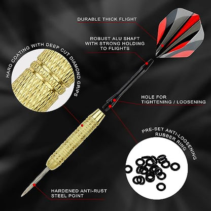 Steel Tip Darts Set 18 Grams15 Pack Steel Barrels - style: m alu 12