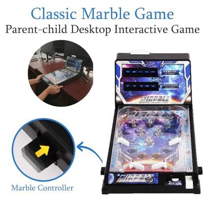 Portable Pinball Machine with Light and Sound Effects, Digital-Counter, Electronic Pinball Game Toys, Tabletop Pinball Toys for Children and Family
