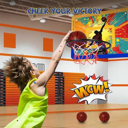 Indoor Basketball Hoop for Kids, 40x30cm Backboard