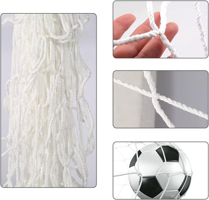 Soccer Net, Outdoor Backyard Football Goal Post Net Portable Soccer Sports Training Practice Equipment - size: 8 x 6FT