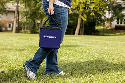 Triumph Sports Competition 100mm Resin Bocce Ball Outdoor Game Set with Carrying Bag for Easy Storage,Multi,One Size,35-7103-3