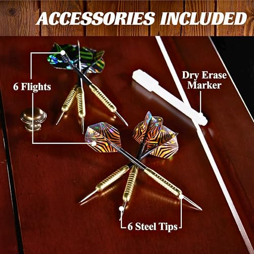 Barrington Chatham Bristle Dartboard, Cabinet Style, Pre-Assembled