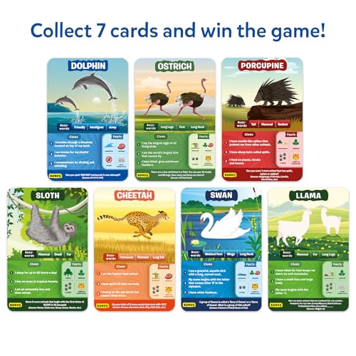 Skillmatics Guess in 10 Animals Megapack, Perfect for Boys, Girls, Kids, Teens, Adults Who Love Animal Card Games, Trivia, Travel Games, Gifts for Ages 6, 7, 8, 9, 10, and Up - style: 9. Animal Planet Mega Pack