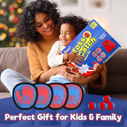 Sunrad Toss and Catch Ball Game Set, Kids Toddler Baseball Catch Ball Outdoor & Beach Toys for Family, Pool Beach Yard Camping Outside Game for Kids Age 3 4 5 6 7 8-12+, Birthday Gift for Boys Girls