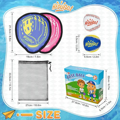 Toss and Catch Game Set Classical Outdoor Toys for Kids at The Beach, Yard, or Park Outside Games 4 Paddles 4 Balls Family Games for Kids and Adults Easter Toys Gifts