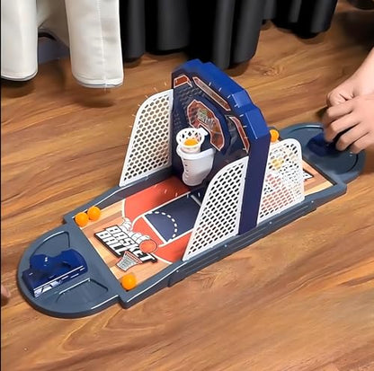 Desktop Basketball Shooting Game, 2-Player, Auto-Scoring, 6+ | Head-to-head arcade Toy, Drop-scoring hoop,10 balls & stand, No batteries, Fast-paced competition, Fun gift for kids & adults