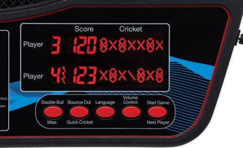 Viper Orion Electronic Soft Tip Dartboard with LaserLite Laser Throw/Toe Line Marker, red and Black