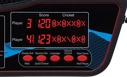 Viper Orion Electronic Soft Tip Dartboard with LaserLite Laser Throw/Toe Line Marker, red and Black