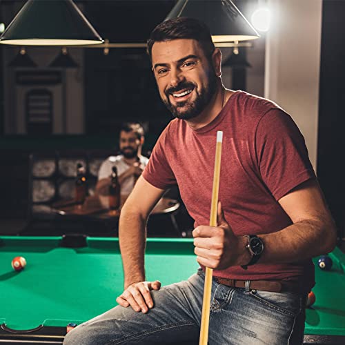Wettarn Pool Sticks 2 Piece 58 Inch Bar Billiard Pool Cue Table 12 oz 13 mm Glue for Tips Hardwood Wooden Cue Sticks Gift for Adults, Beginner, Men, Player, Starter, Club, Party, Father's Day