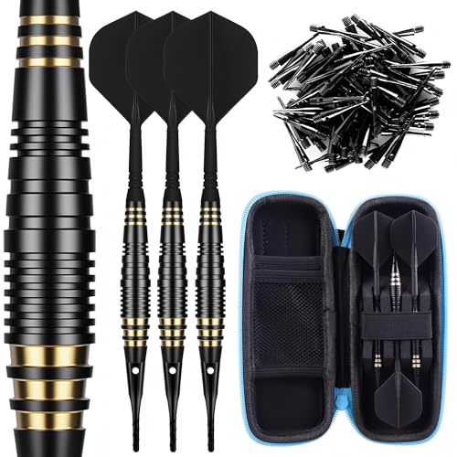 CyeeLife Professional Soft Tip Darts Set 18 Grams with 30 Extra Dart Tips and Gift Storage Box,Darts Plastic Tip