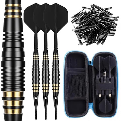 CyeeLife Professional Soft Tip Darts Set 18 Grams with 30 Extra Dart Tips and Gift Storage Box,Darts Plastic Tip