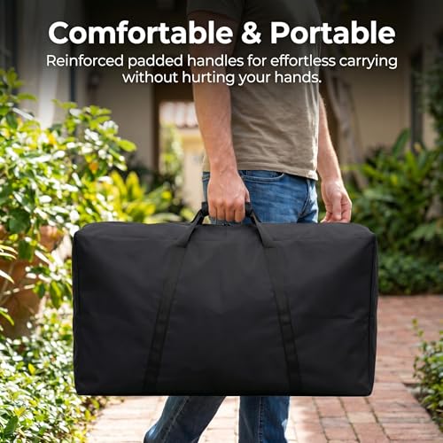 Cornhole Carrying Case, 4' x 2' Weatherproof Cornhole Board Bag with Reinforced Padded Handle