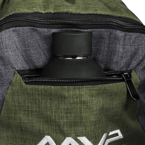 MVP Disc Sports Drawstring Backpack Bag (Choose Your Favorite Color) - color: Dark Green/Light Green