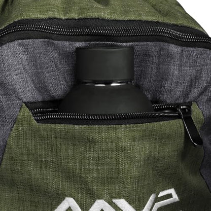 MVP Disc Sports Drawstring Backpack Bag (Choose Your Favorite Color) - color: Dark Green/Light Green