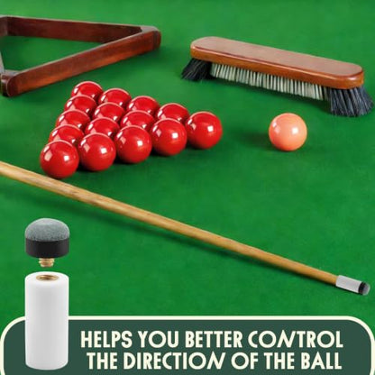 Jiozermi Billiard Cue Tips Replacement with Ferrules, Screw On Pool Stick Tips, Leather Cue Tips Kit for Cue Stick Repair - size: 12mm（20 pack）