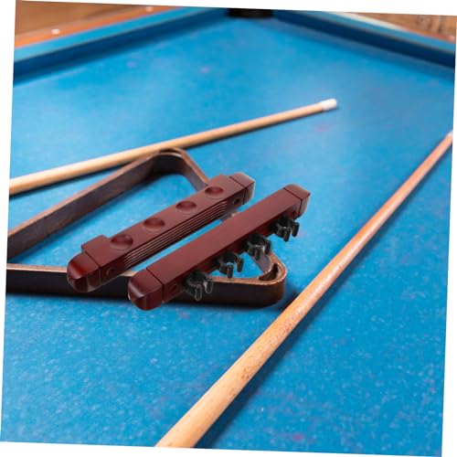 BESPORTBLE 1set Billiard Rack Holder Wall-mounted Wooden Display Stand for Pool Cues Space-saving Design Construction Easy Installation Storage for Billiard Accessories Wine