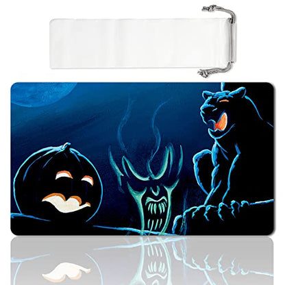 Board Game MTG Playmat Games Size 60X35 cm CCG Compatible for MTG CCG RPG Trading Card Game (All-Hallow'S-Eve) - color: All-hallow's-eve