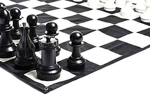 MegaChess Giant Chess Game Mat - Nylon - Giant Size - Compatable with The 25 Inch, 37 Inch and 49 Inch Giant Chess Sets 10 Inch Giant Checkers