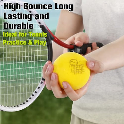 WinnerWhy Foam Tennis Balls for Adult Practice Yellow Soft Foam Tennis Balls Bulk for Beginners Man Trainin