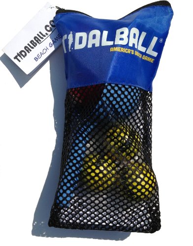 TidalBall Set | America's Beach Game | Portable Beach Cornhole Alternative | Sand Toss Game, Balls Float, 2 Koozies Included | Outdoor Beach Games for Adults, Teens & Family