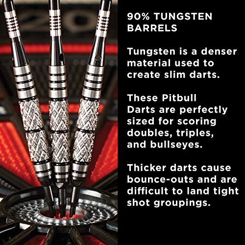 Viper Pitbull 90% Tungsten Soft Tip Dart Set, 18 Grams - style: Ringed (18 Grams)