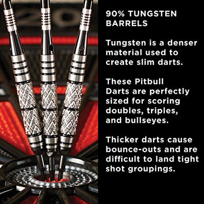 Viper Pitbull 90% Tungsten Soft Tip Dart Set, 18 Grams - style: Ringed (18 Grams)
