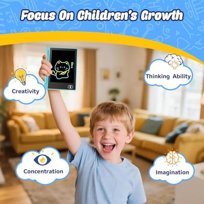 12 PCS Mini LCD Writing Tablet, 4.5 Inch Small Drawing Pad for Kids, Erasable Educational Toys Learning Writing Pad, Reusable Toy Gift Preschool Art Board for Girls Boys Party Favor
