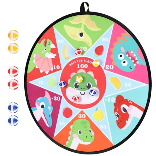 Accmor 28" Large Dart Board for Kids, Kids Dart Board with Sticky Balls, Backyard Indoor Outdoor Games Birthday Gifts for 3 4 5 6 7 8 Years Old Boys Girls