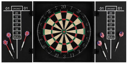 Accudart D4212 Thin Profile Dartboard Cabinet Set