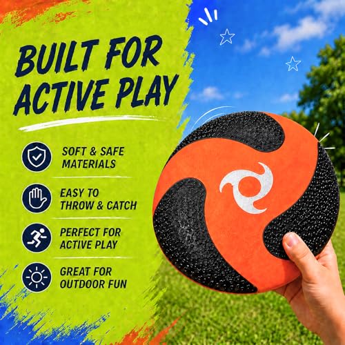 8-in-1 Sports Combo Play Set - Ultimate Outdoor Family Backyard Games with Foam Football, Flying Discs, Aero Rings, Boomerang, Whistling Missiles – Throw & Catch Fun Activities for Kids