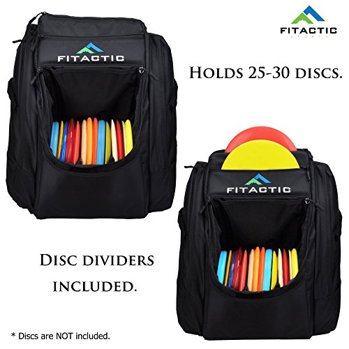 FITACTIC Luxury Frisbee Disc Golf Bag Backpack (Capacity: 25-30 Discs)