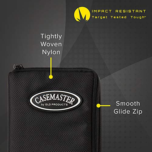 Viper by GLD Products Casemaster Select Nylon Steel and Soft Tip Dart and Accessory Case, Holds 3 Darts, Foam Cushion Allows Flights to be Stored Open without being Crushed