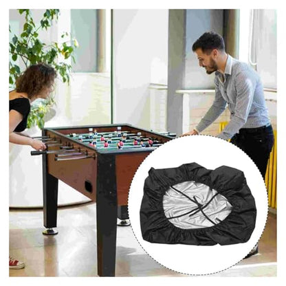 Foosball Table Cover Waterproof Oxford Table Football Cover 160x115x50cm 210D Silver Coated Portable Foosball Protector Outdoor Indoor Easy to Store